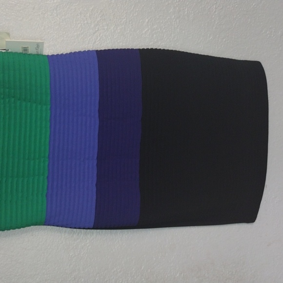 NW T CALVIN KLEIN color block Sheath Dress Career Wear 8 - Picture 3 of 7